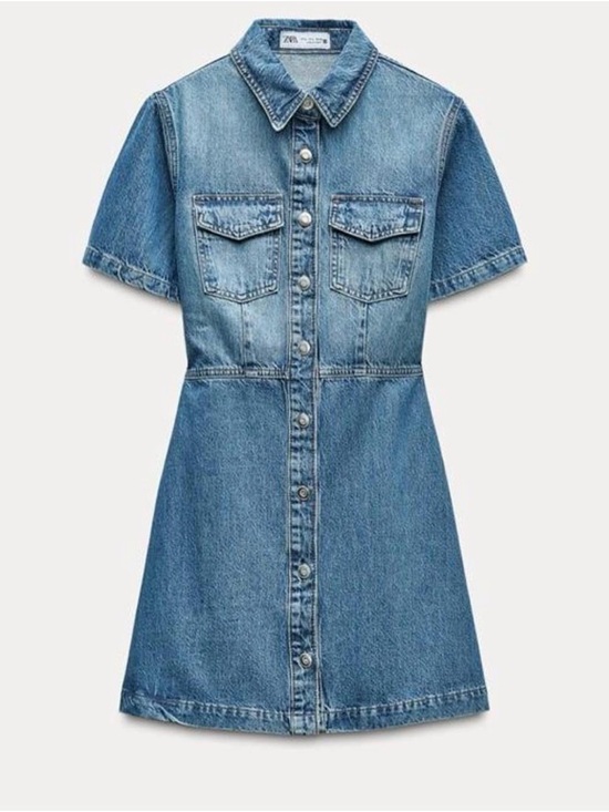 Zara Dresses & Skirts - Zara Denim Button Dress